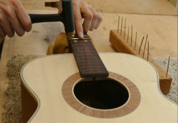 Installing Frets Over the Body: Part 2